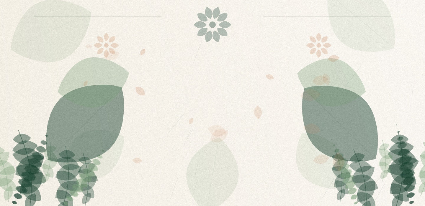 Detox & Cleanse — Secrets of Tea botanical pattern