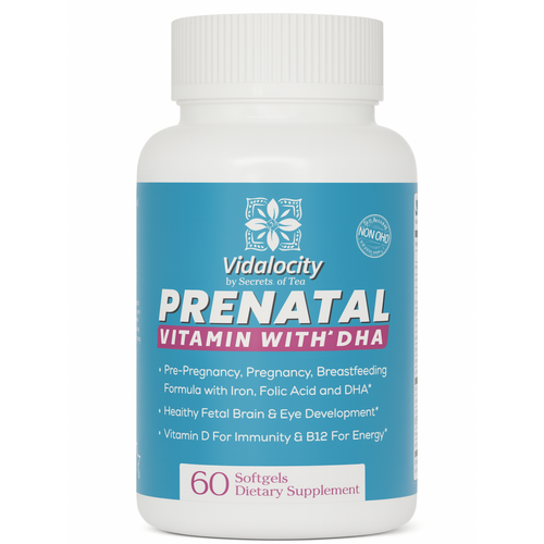 Prenatal Vitamins with DHA and Omega-3, Pregnancy Multivitamin with Methylfolate, B12 and Iron | 60-Day Supply
