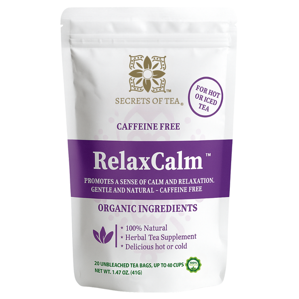RelaxCalm Organic Herbal Tea - Stress Relief & Sleep Support
