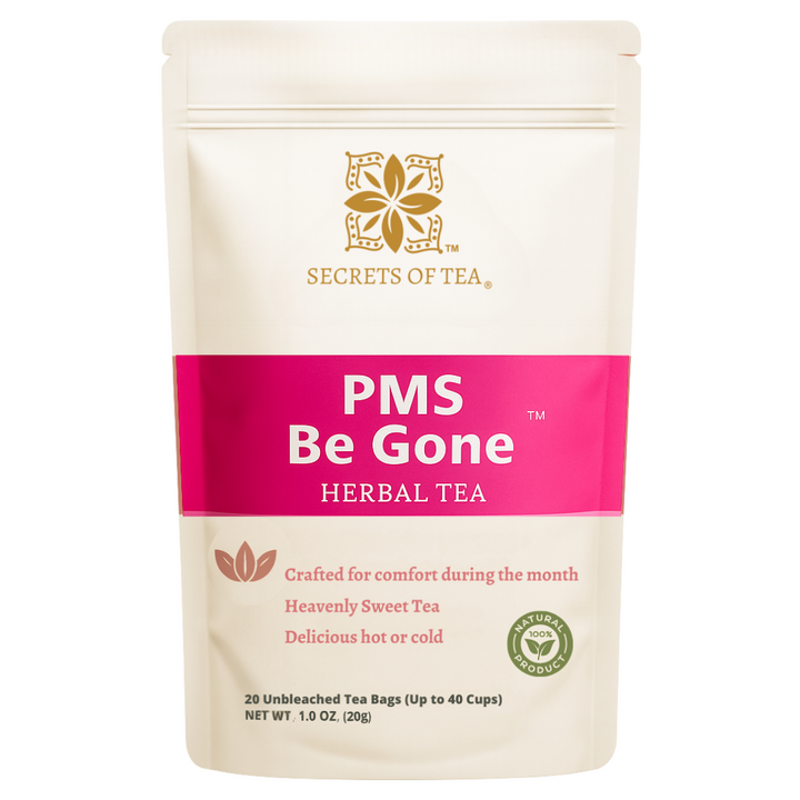 Secrets of Tea PCOS & PMS Herbal Support Tea for Women – Wellness & Balance Blend, 30-Day Supply