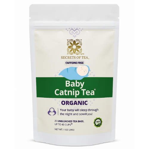 Baby Calm Catnip Tea - Natural Colic & Gas Relief - USDA Organic Herbal Tea by Secrets of Tea