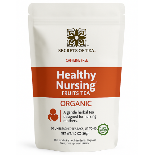 Lactation Tea – Organic Fruit Nursing Tea | 40 Servings | Secrets of Tea