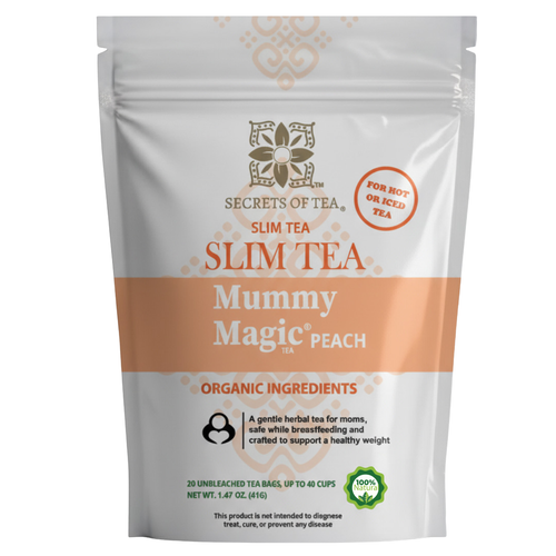 Mama’s Balance Peach Tea – Organic Wellness Blend for New Moms | 40 Servings
