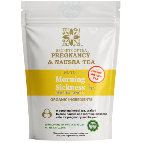 Peach Ginger Pregnancy Comfort Tea, 40 Cups | USDA Organic