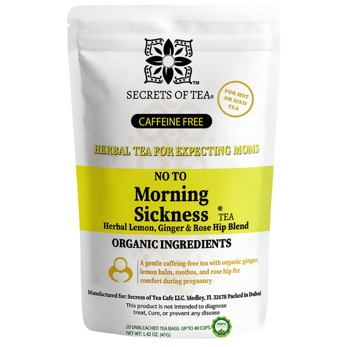 Lemon Ginger Pregnancy Comfort Tea, 40 Cups | USDA Organic
