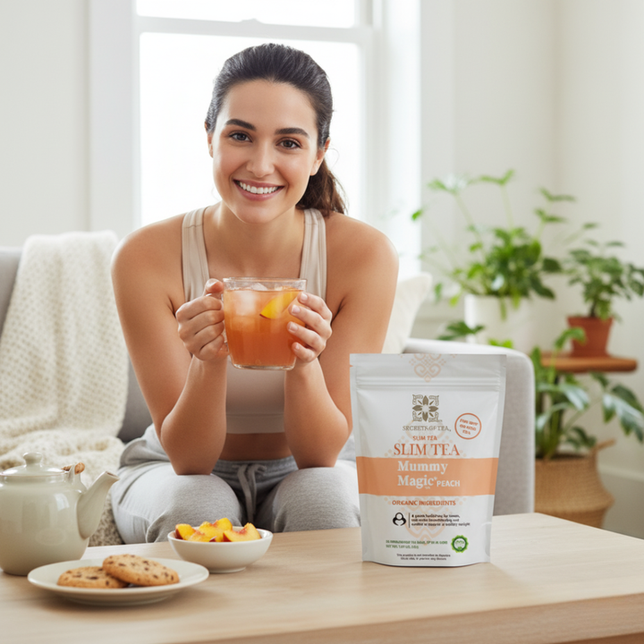 شاي إنقاص الوزن - بنكهة الخوخ: 40 حصة