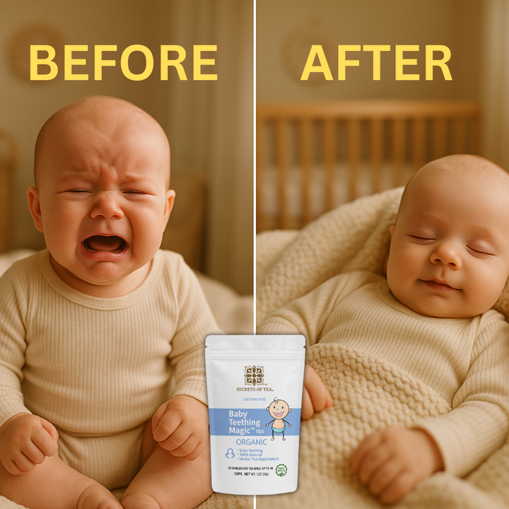 Baby Teething Relief Tea- 80 Servings - Benefits and Features