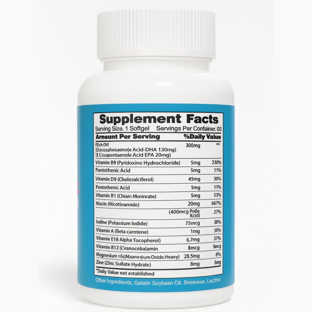 Prenatal Vitamins with DHA & Omega-3 – Doctor-Recommended Pregnancy Multivitamin with Methylfolate, B12 & Iron - Product Details