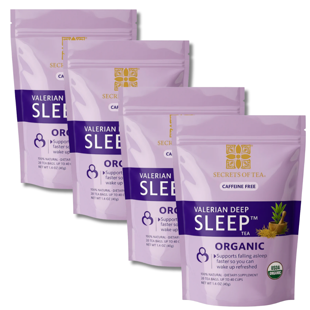 Valerian Herbal Tea for Relaxation and Restful Nights by Secrets of Tea