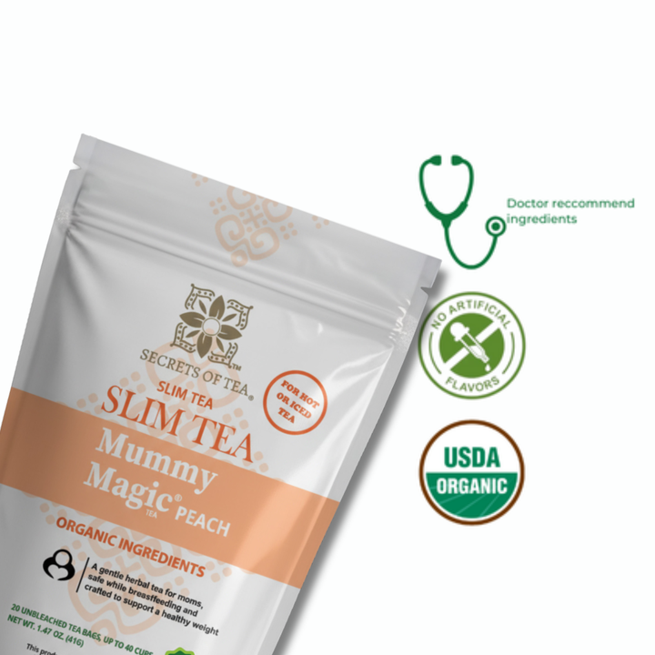 شاي إنقاص الوزن - بنكهة الخوخ: 40 حصة