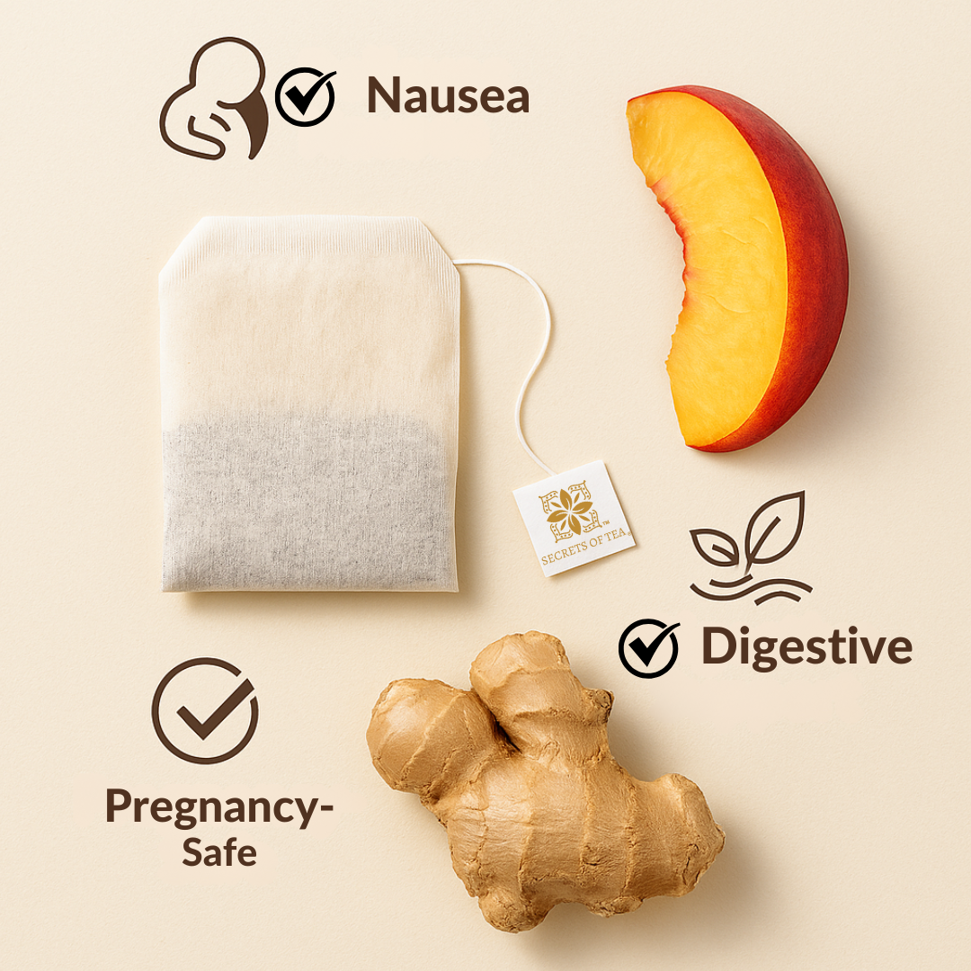 Morning Sickness Tea - Peach and Ginger: 40 Cups