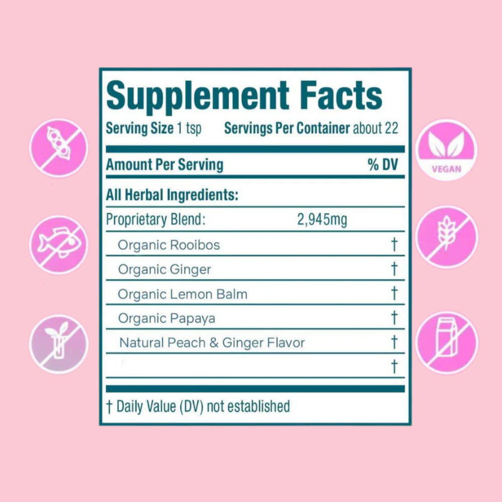 Morning Sickness Tea - Peach and Ginger 