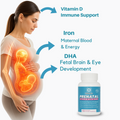 Prenatal Vitamins with DHA & Omega-3 – Doctor-Recommended Pregnancy Multivitamin with Methylfolate, B12 & Iron - Benefits and Features