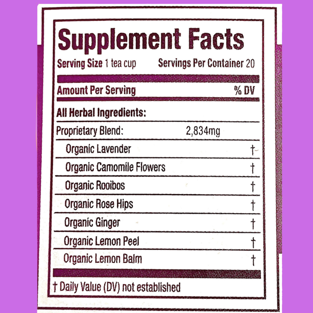 RelaxCalm Organic Herbal Tea - Stress Relief & Sleep Support