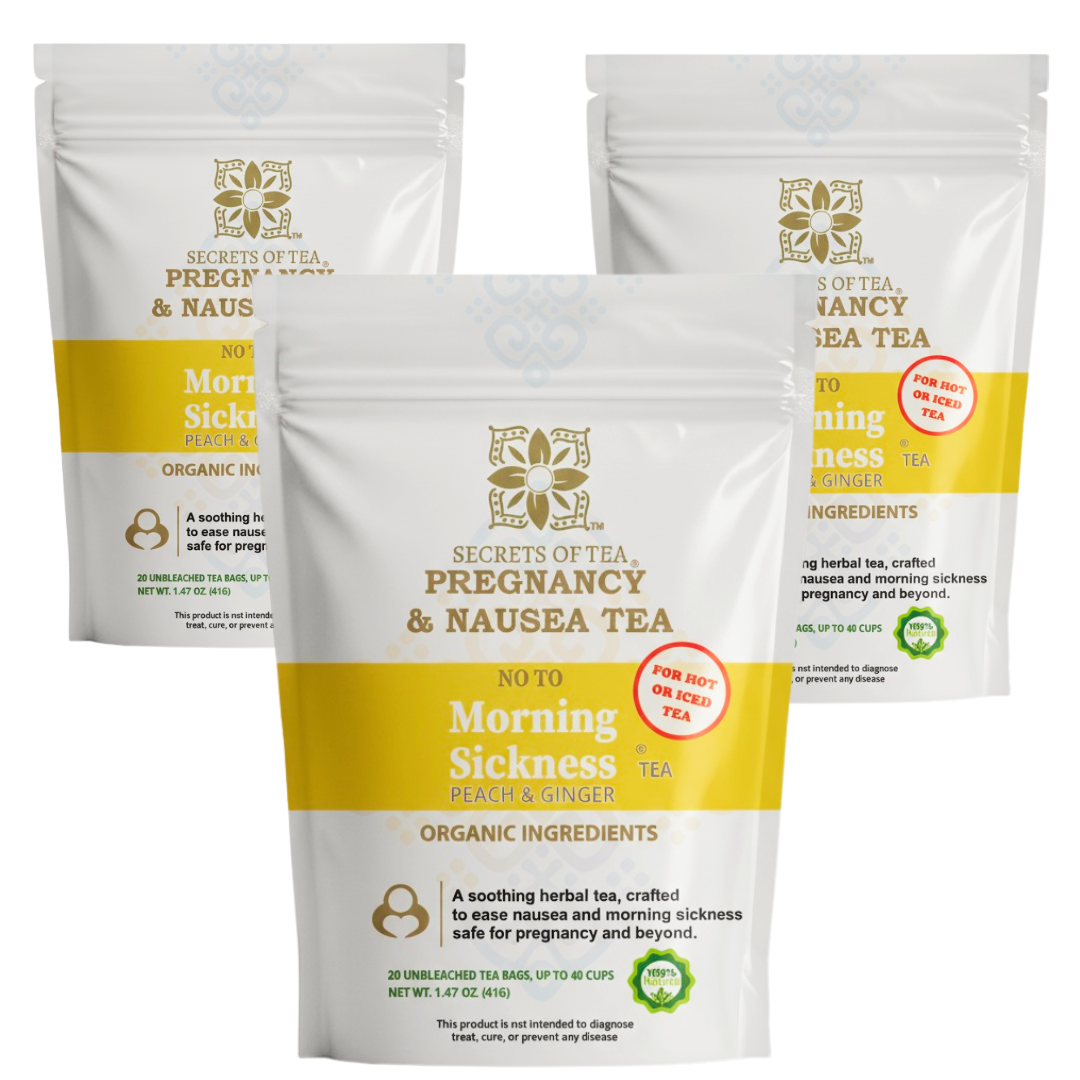 Peach Ginger Morning Sickness Tea – USDA Organic Pregnancy Herbal