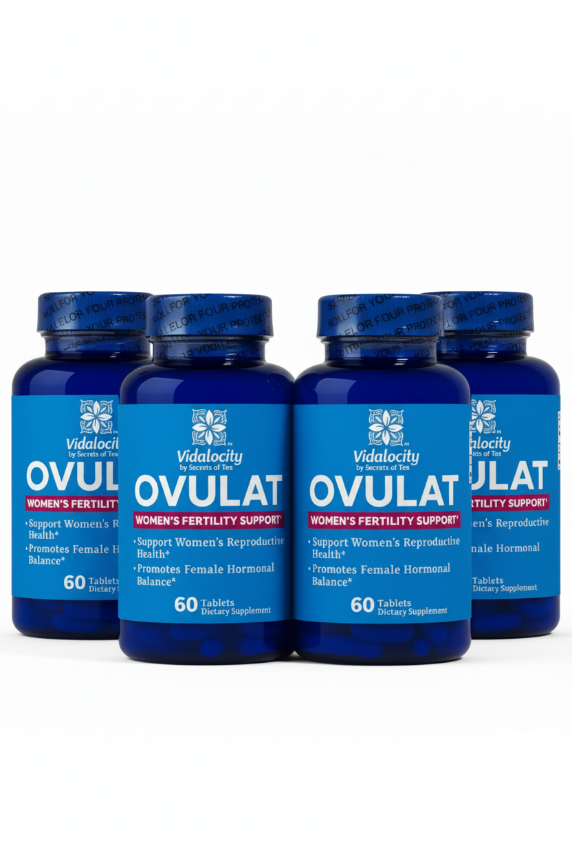 Ovulat Fertility Supplement for Women – Myo-Inositol, D-Chiro Inositol & Folate – PCOS & Ovulation Support | Secrets of Tea