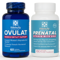 Complete Fertility to Pregnancy Bundle – Ovulat + Prenatal Vitamin with DHA - USDA Organic Herbal Tea by Secrets of Tea