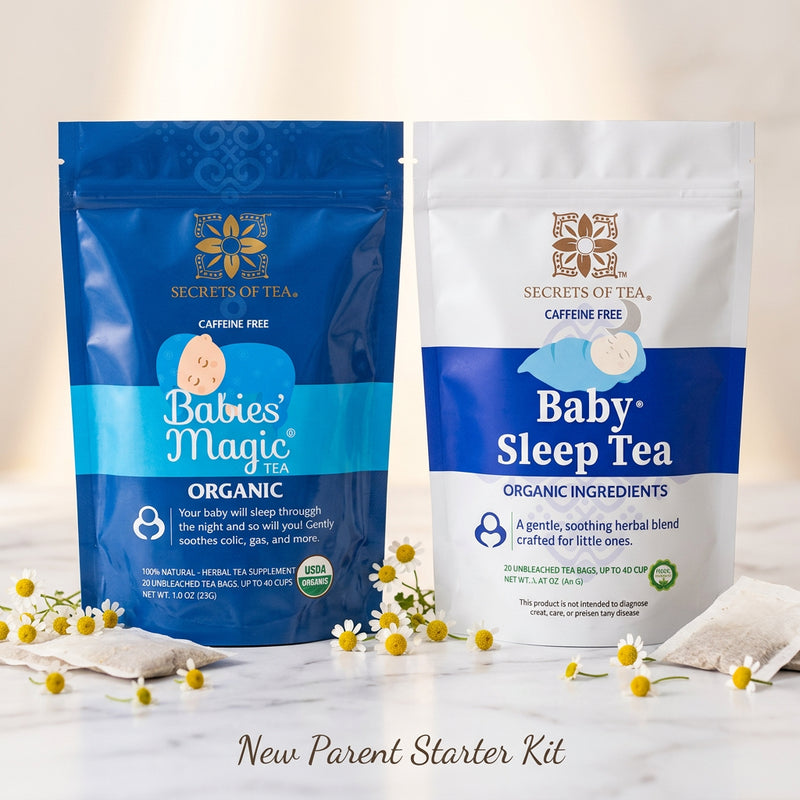New Parent Starter Kit – Babies Magic Tea + Baby S