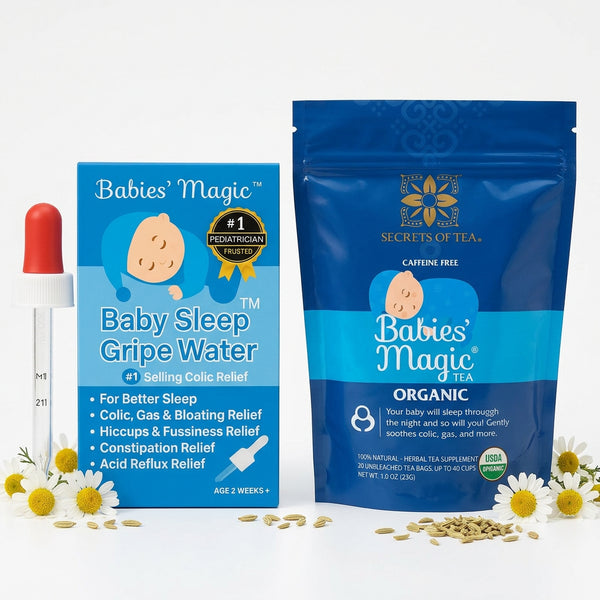Baby Gripe Water + Babies Magic Tea – Ultimate Colic Relief Duo