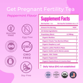 Organic PeppermintWellness Tea for Women - 20 Sachets, 40 Cups - Designed for Your Journey to Motherhood - How to Use