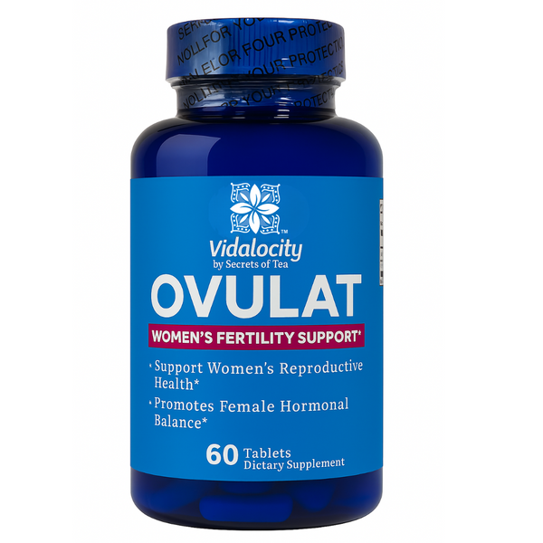 Ovulat Fertility Supplement for Women – Myo-Inositol, D-Chiro Inositol & Folate – PCOS & Ovulation Support | Secrets of Tea