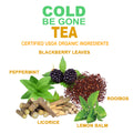 Cold Relief Tea-Cold Be Gone: 40 Servings- Immune Support Tea